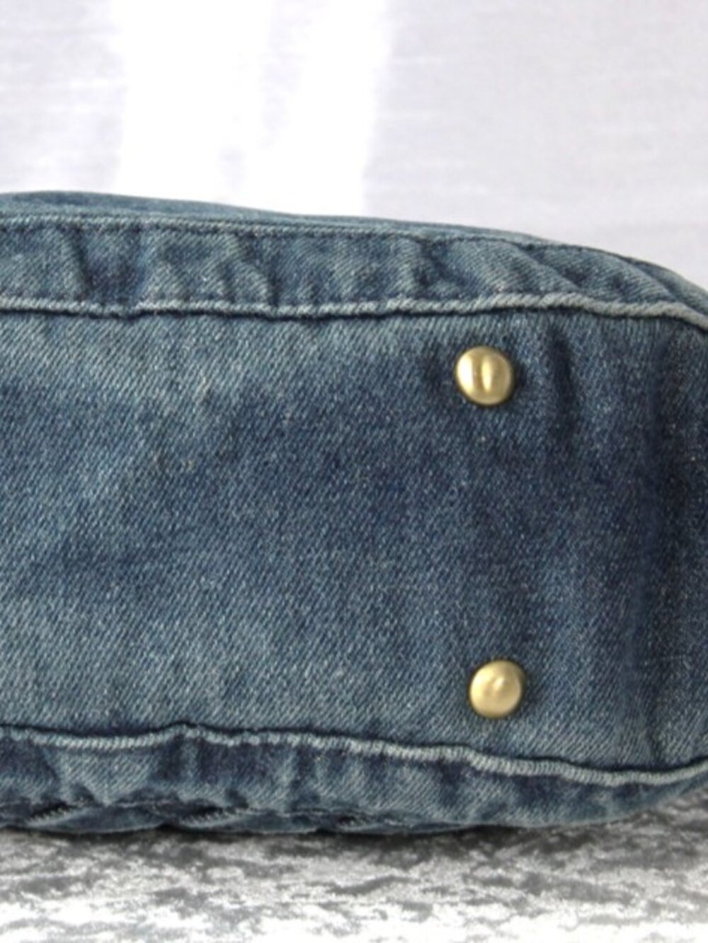 Patricia Nash Denim Woven Satchel NWOT w/ Strap + Authenticity Card - Picture 9 of 12